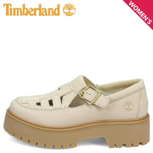 Timberland STONE STREET BUCKLE �e�B���o�[�����h �V���[�Y �X�g�[�� �X�g���[�g �o�b�N�� ���f�B�[�X �v ���U�[ �{�v ���� �z���C�g �� A4188