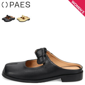 PAES 20257 BOW-KNOT MULE �y�C�Y �T���_�� �~���[�� ���� ���f�B�[�X �y�� �u���b�N �C�G���[ ��