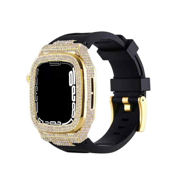 楽天市場】 Watch きらきら 5 ケース バンド 一体型 ベルト 全面フルCZ 