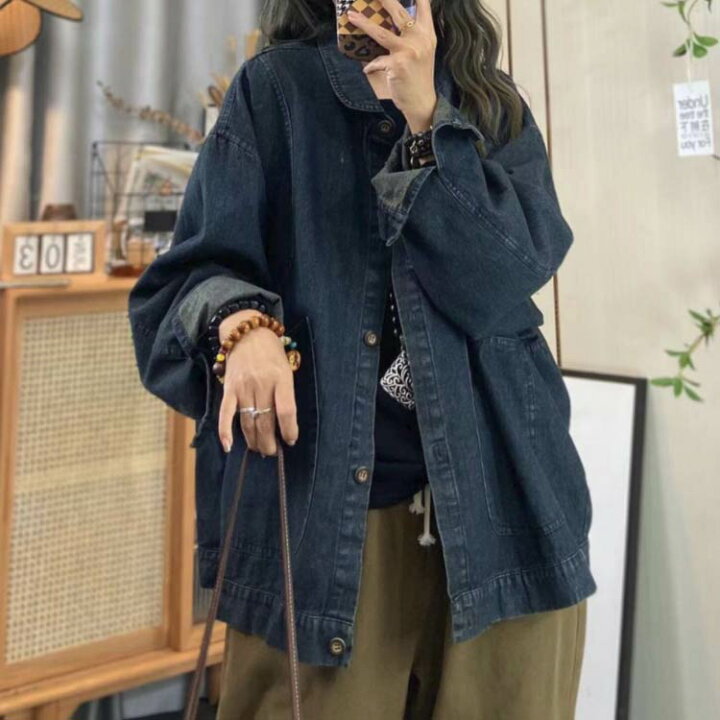 楽天市場】Gジャン レディース デニム アウター デニムジャケット 春 