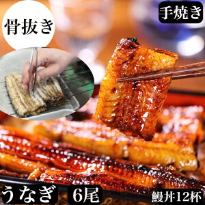 うなぎ 国産 6尾 ギフト うなぎ蒲焼 【骨抜き)送料無料 鰻 ウナギ ふっくらとろける富士山流水【うなぎ蒲焼き】840g前後半身に【カット】12パック 小分け うな丼12杯分10〜12人前 富