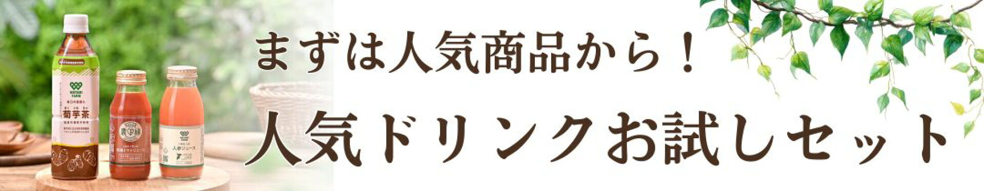 まずは人気商品から。お試しセット
