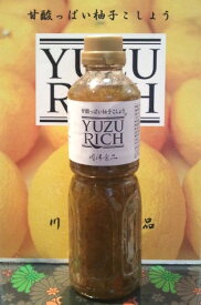 甘酸っぱいゆずこしょう YUZURICH ユズリッチ 500ml 業務用(前津江村からお届け)(柚子こしょう ゆず胡椒 川津食品 大分県)（3/28より順次出荷）