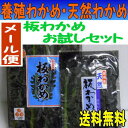 【初回限定！メール便送料無料】板わかめお試しセット養殖板わかめと天然板わかめ ランキングお取り寄せ