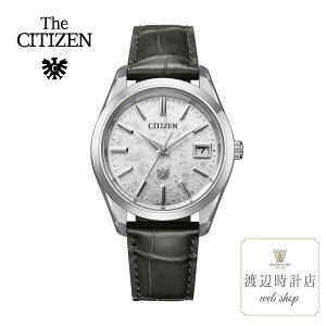 ザシチズン AQ4100-22A 世界限定400本【60回無金利ローン】 Iconic Nature Collection 冬 砂子蒔き プラチナ箔 高精度光発電エコドライブ チタン 革ベルト アナログ メーカー10年保証【創業100年の時計店