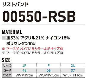 リストバンド5個セット00550-RSB(F)トムス(TOMS)お取寄せ