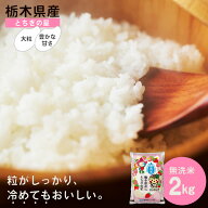 令和7年産【 送料無料 】栃木県産 無洗米 とちぎの星 2kg 2キロ お米 ご飯 白米 御米 精米 とちぎ 御飯 …
