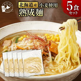 ＼赤字大特価!20%OFF!／【 北海道小麦100% 熟成麺 5食セット 】 麺のみ 麺だけ 北海道産 ラーメン 生麺 メール便 ギフト カード プレゼント 内祝い メッセージカード お取り寄せ グルメ 人気 ご当地 詰め合わせ 組み合わせ