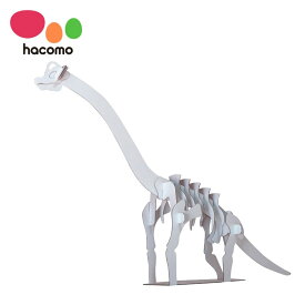 hacomo ブラキオサウルス おもちゃ 恐竜 男の子 女の子 ハコモ hacomo 工作キット ペーパークラフト 手作り 自由研究 知育 組み立て 組立 図工 段ボール ダンボール 室内 遊び プレゼント 誕生日 お祝い ギフト 贈り物 クリスマス 5歳以上