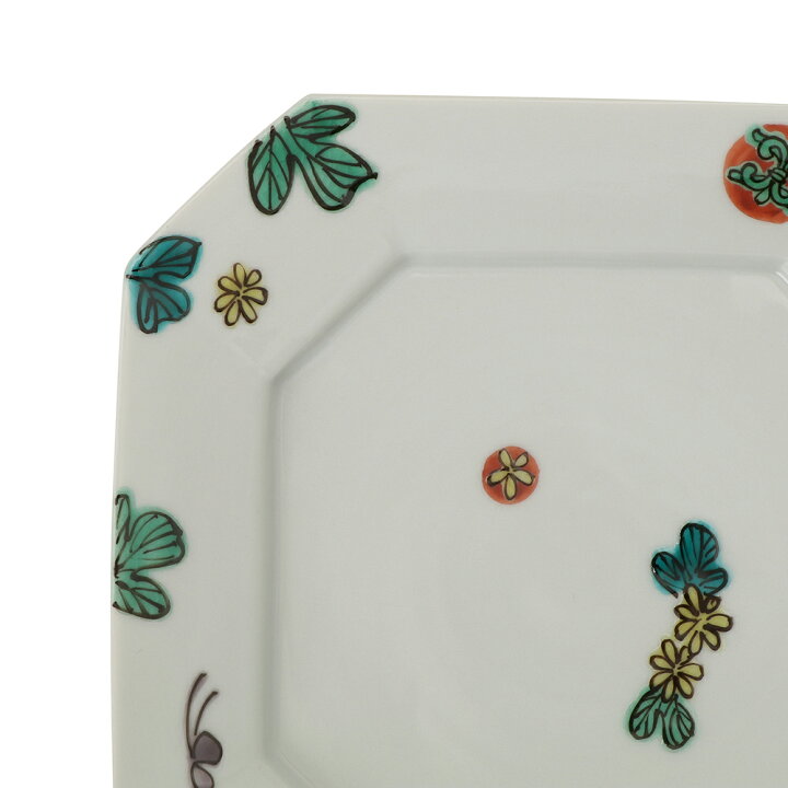 楽天市場】色絵華景色 隅切角皿中 15.5cm【私の部屋オリジナル 九谷焼 