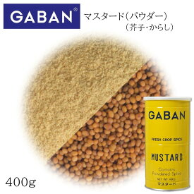 ギャバン マスタード パウダー L缶 400g