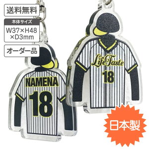 野球 ユニホームキーホルダー 【名前&背番号入り】 10個セット 【 オーダー品 / オリジナル印刷 / 両面印刷 】【送料無料】チーム オーダーメイド オリジナル ノベルティ 記念品 プレゼ
