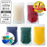 ハイドロカルチャー 観葉植物 水耕栽培 ジェリーボール 水で膨らむ 天使のビーズ 大容量 300g （約50,000…