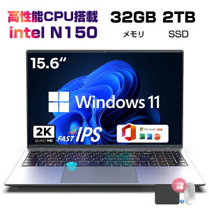 p\R m[gp\R Vi officet ݒς Windows11 wF 15.6C` tHDt PC office2021 ŐV^N100CPU 3.4GHz 7nm 4RA \16GB DDR4 2TB SSD WEBJ  Bluetooth USB3.0 
