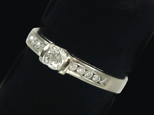 【New Finish】 ダイヤモンド リング - RING 1粒10Pダイヤ WG ホワイトゴールド 無垢 / ダイヤ (0.50ct) 指輪