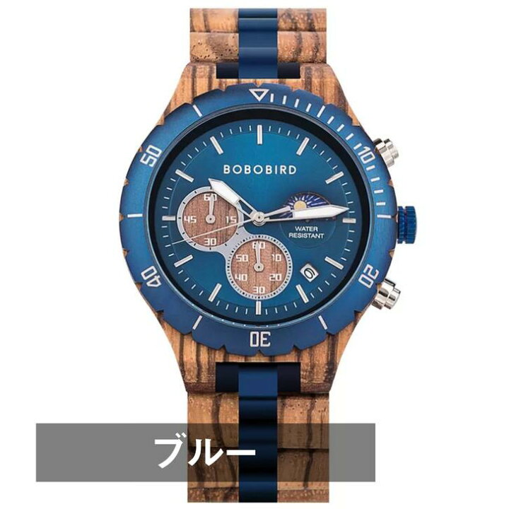 楽天市場】木製腕時計 ウッドウォッチ メンズ 40代 50代 クロノグラフ 