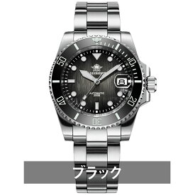 ダイバーズウォッチ 腕時計 メンズ 40代 サブマリーナ オマージュウォッチ 機械式 自動巻き 日付 カレンダー ADDIESDIVE 41mm AD2087 文字盤 ブラック グレー ビジネス カジュアル 防水 男性 実用的 シンプル ギフト