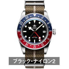 腕時計 メンズ 40代 50代 GMT 防水 クォーツ スイス製ムーブメント オマージュウォッチ ジュビリー カレンダー ADDIESDIVE 39mm AD2044
