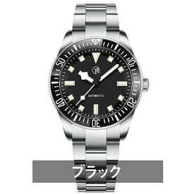 ダイバーズウォッチ 自動巻き 腕時計 メンズ ダイバー 40代 50代 機械式 オマージュウォッチ 手巻き付き 文字盤 青 ブルー 黒 ブラック Rolls Timi RT-7910 見やすい ビジネス カジュアル 防水 男性 ギフト プレゼント