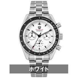 腕時計 メンズ ダイバー クロノグラフ メカクォーツ オマージュ 10気圧防水 クォーツ式 WATCHDIVES WD1860 文字盤 ブラック ホワイト タキメーター 見やすい ビジネス カジュアル 男性 シンプル ギフト プレゼント