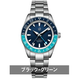 ダイバーズウォッチ 腕時計 メンズ 40代 GMT オマージュウォッチ 機械式 自動巻き 日付 カレンダー WISHDOIT 40mm WSD-9007 文字盤 ブラック おしゃれ かっこいい カジュアル 防水 男性 実用的 シンプル ギフト