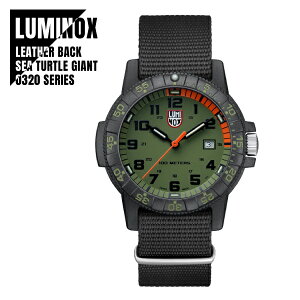 �y���[�z LUMINOX ���~�m�b�N�X LEATHERBACK SEA TURTLE GIANT 0320 SERIES XS.0337 �i�C�����X�g���b�v �~���^���[�E�H�b�` ���X�O���[�� �����Y