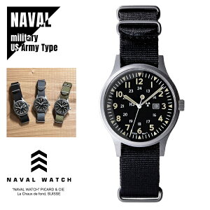 �y���[�z�������K�i Naval military watch �i�o�� �~���^���[�E�H�b�` Mil-01B US Army Type ��3�J���[