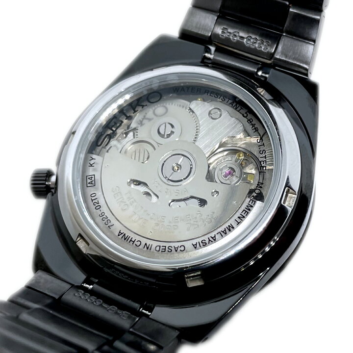 楽天市場】【即納】 SEIKO セイコー SEIKO5 セイコー5 5スポーツ 黒い 