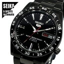 【即納】 SEIKO セイコー SEIKO5 セイコー5 5スポーツ 黒い稲妻 自動巻き 裏蓋スケルトン SNKE03KC メンズ 腕時計