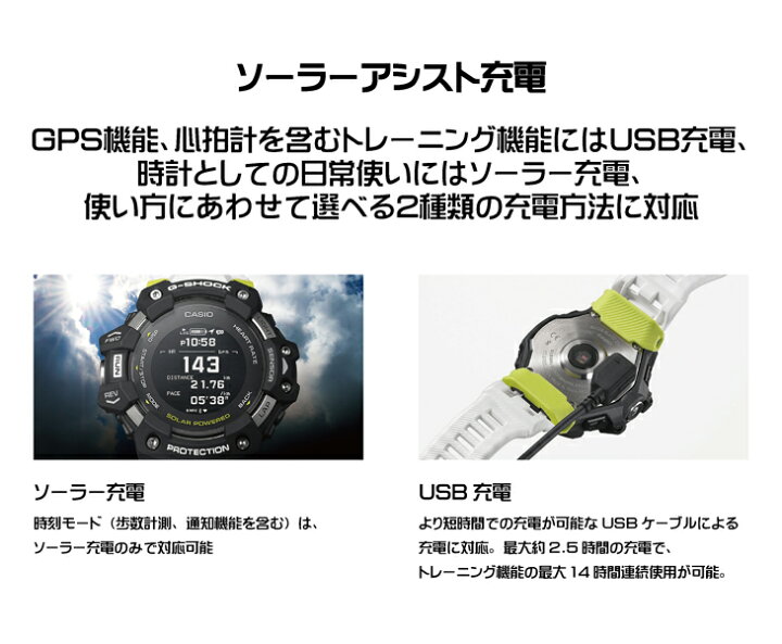 楽天市場 G Shock Gショック Gbd H1000 1jr G Squad Gスクワッド スマートフォンリンク Gps Bluetooth タフソーラー Usb充電 ランニング デジタル Gps電波時計 カシオ 腕時計 国内正規品 メンズ 新品 一心堂時計店