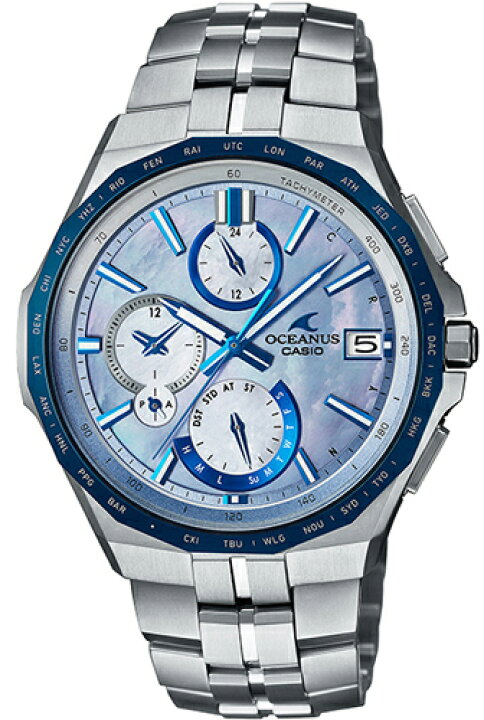 楽天市場】オシアナス CASIO 阿波藍 白蝶貝 マンタ OCW-S5000APA-2AJF  