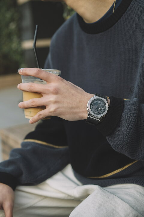 gm-2100-1ajf コーデ G-SHOCK Gショック GM-2100-1AJF メタルケース 