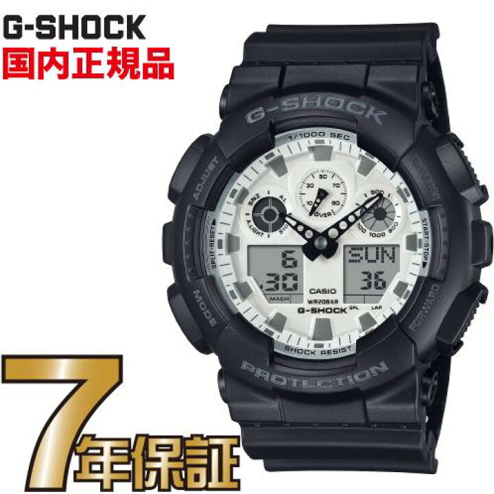 楽天市場】G-SHOCK Gショック GA-100WD-1AJF CASIO 腕時計 BLACK AND 