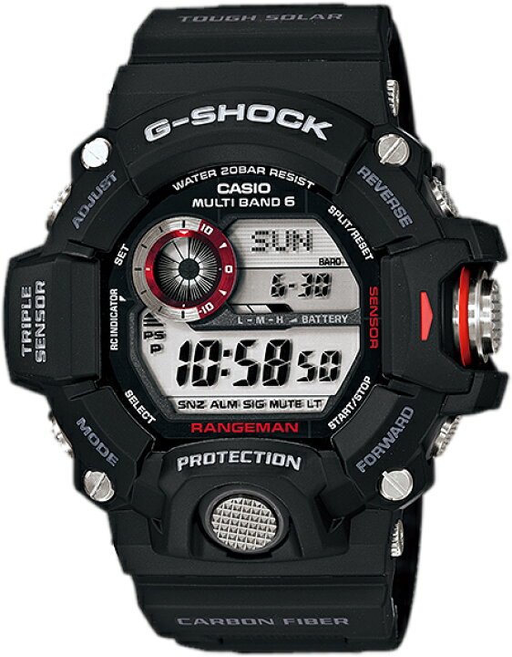 楽天市場】G-SHOCK GW-9400J-1JF Gショック 電波 ソーラーレンジマン  