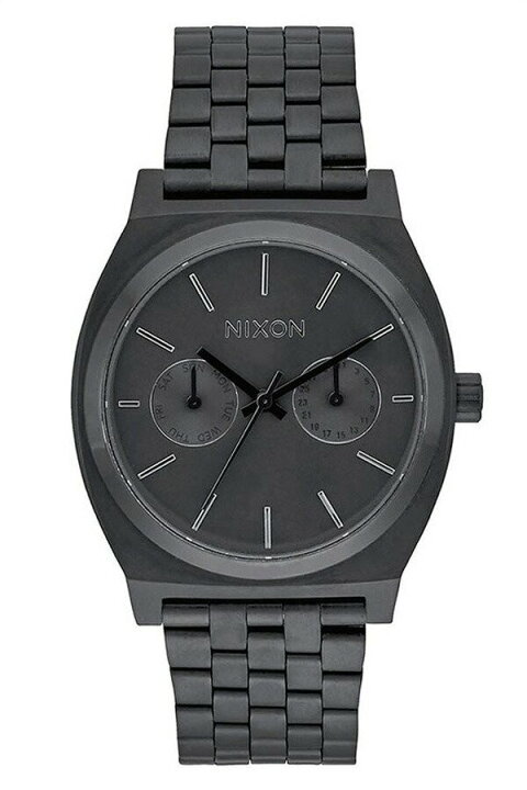 NIXON 組みあわせ メタルバンド 時計 タイムテラー ブラックフェイス