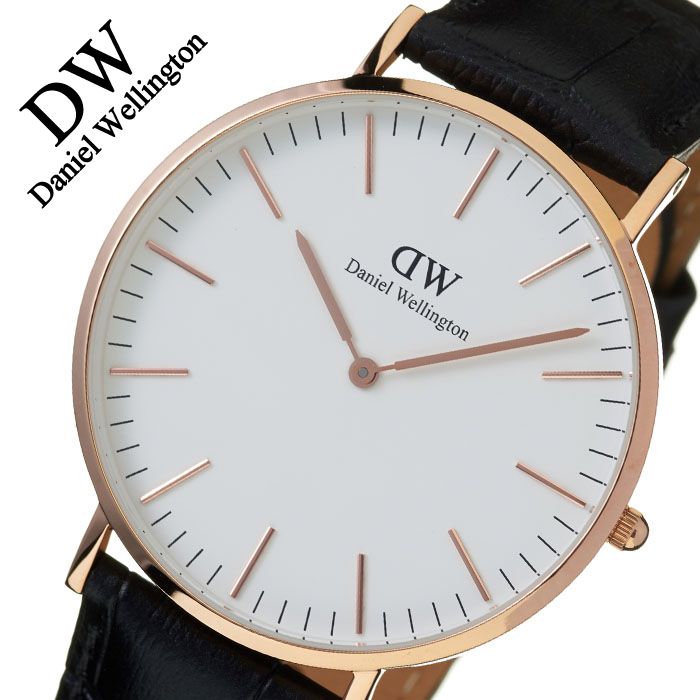 ダニエル・ウェリントンDaniel Wellington ホワイトベルト腕時計-