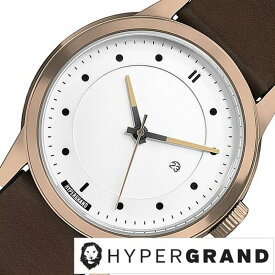 ハイパーグランド腕時計 HYPER GRAND時計 HYPER GRAND 腕時計 ハイパーグランド 時計 マーベリック シリーズ クラシック レザー MAVERICK CLASSIC メンズ レディース ホワイト CW3H4RWBRW ピンクゴールド ブラウン プレゼント ギフト 観光