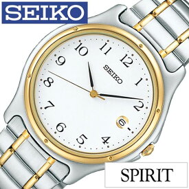 セイコー スピリット 腕時計 SEIKO 時計 SPIRIT SEIKO 腕時計 セイコー時計 メンズ ホワイト SCXA028 メタル ベルト 正規品 防水 クォーツ シルバー ペア ウォッチ ゴールド ニュー スタンダード 中学生 高校生 大学生 入学祝い 入試 受験 冬 新社会人 プレゼント ギフト