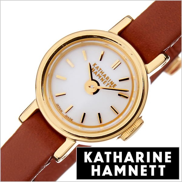 キャサリンハムネット 時計 KATHARINE HAMNETT 腕時計 スモール ラウンド SMALL ROUND レディース腕時計 ホワイト  KH7811-04 正規品 トレンド おすすめ 高級 イギリス おしゃれ オシャレ 女性 アンティーク ファッション レザー 革 新社会人 プレゼント  