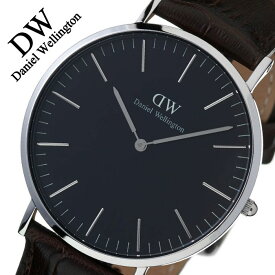 ダニエルウェリントン 時計 クラシック ブラック 40mm Daniel Wellington Classic Black 腕時計 ヨーク メンズ レディース DW00100134 正規品 人気 ペアウォッチ ファッション シンプル 北欧 革 レザー ベルト シルバー 冬 新社会人 プレゼント ギフト 観光 遠足 旅行