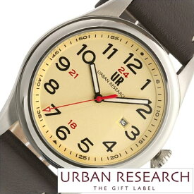 アーバンリサーチ腕時計 URBAN RESEARCH時計 URBAN RESEARCH 腕時計 アーバンリサーチ 時計 メンズ ベージュ UR001-03 正規品 人気 シンプル ファッション レザー ベルト 革 防水 ブラウン 卒業 入学 就職 祝い 中学生 高校生 大学生 社会人 冬 新社会人 プレゼント 旅行