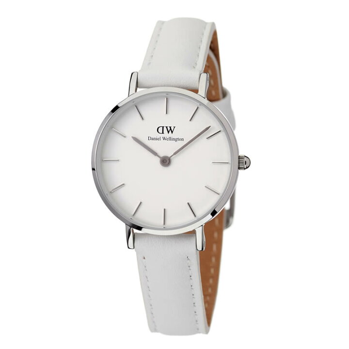 楽天市場 ダニエルウェリントン 腕時計 クラシック ペティット 28mm ボンダイ Daniel Wellington 時計 レディース ホワイト Dw 正規品 北欧 Dw ペアウォッチ カップル シンプル ラウンド 上品 モダン レザー 革 シルバー オールホワイト プレゼント ギフト