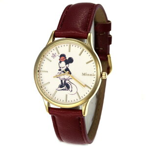 楽天市場 ディズニー 腕時計 ミニー Disney 時計 Minnie レディース キッズ 男の子 女の子 ホワイト Wd B09 Mn 正規品 キャラクター ミッキーフレンズ イラスト 原画風 人気 かわいい Kids 親子ペア シンプル モダン クラシカル ラウンド レッド 革 レザー プレゼント