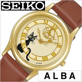 セイコー アルバ 腕時計 キャラクターウォッチ 魔女の宅急便 黒ネコ ジジ SEIKO 時計 ALBA レディース アイボリー ACCK411 正規品 キッズ 子供 男の子 女の子 ジブリ 猫 ねこ ネコ おすすめ かわいい 革 レザー 中学生 プレゼント ギフト 観光 遠足 旅行