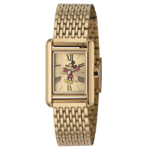 楽天市場 ディズニー ミッキーマウス 腕時計 Disney Mickey Watch Mouse 時計 レディース ゴールド Mtw Gld キャラクター ミッキー ビジネス スクエア 四角 スクエア レクタンギュラ アンティーク レトロ ファッション 人気 おすすめ ゴールド ステンレス プレゼント 冬