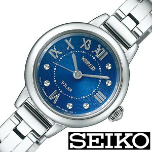 セイコー ワイアードエフ 腕時計 SEIKO WIREDf 時計レディース ネイビー AGED096 正規品 人気 ビジネス スーツ オフィスカジュアル ラウンド シンプル ステンレス ソーラー シルバー アクセサリー プレゼント ギフト 卒業 入学 就職 祝い 中学生 高校生 大学生 社会人 秋