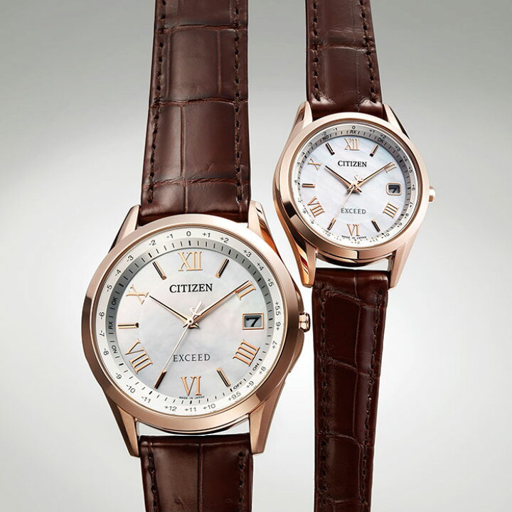 楽天市場 シチズン エクシード 時計 Citizen Exceed 腕時計 メンズ 白蝶貝 Cb1112 07w 正規品 定番 人気 ビジネス カジュアル ペアウォッチ ドレス 高品質 ソーラー 電波時計 白蝶貝 エレガント 記念日 父の日 ブラウン 革 レザー プレゼント ギフト 入試 受験 成人式 冬