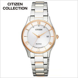 シチズン シチズンコレクション 時計 CITIZEN COLLECTION 腕時計 レディース ピンクゴールド ES0002-57A 正規品 定番 人気 ビジネス カジュアル ペアウォッチ ピンクゴールド 薄型 ソーラー 電波時計 ステンレス 冬 プレゼント ギフト 観光 遠足 旅行