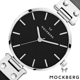 モックバーグ 腕時計 MOCKBERG 時計 オリジナル Originals Astrid Black メンズ レディース ブラック MO111 正規品 就活 上品 エレガント クラシック ビジネス スーツ アクセサリー ラウンド 革 レザー シルバー ブラック お祝い プレゼント