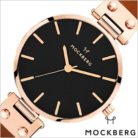 モックバーグ 腕時計 MOCKBERG 時計 オリジナル Originals Vilde Black メンズ レディース ブラック MO115 正規品 就活 上品 エレガント クラシック ビジネス スーツ アクセサリー シンプル ラウンド 革 レザー ピンクゴールド 観光 遠足 旅行